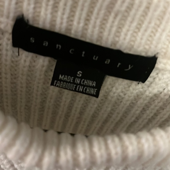 Sanctuary Sweater with Cotton Sleeves Small - Picture 2 of 4